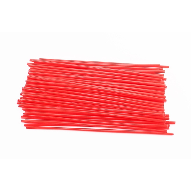 Трубки на спиці Ø4мм L-240мм, червоний (72шт) фото westvelo.com