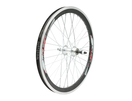 Колесо 20 зад, обід 2-ний чорний, втулка AL на промах