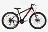 Велосипед 27.5 ST Corso «TORNADO» TR-27639 сталь 15,5", (к-т SHIMANO) чорно-червоний фото westvelo.com
