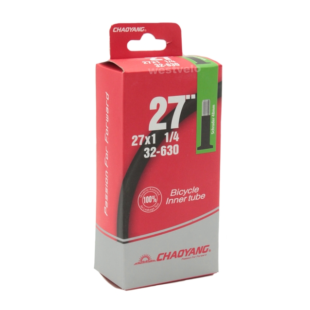 Камера турист 28. довгий ніпель AV 48mm CHAOYANG 27-1 1/4 (32-630) фото westvelo.com