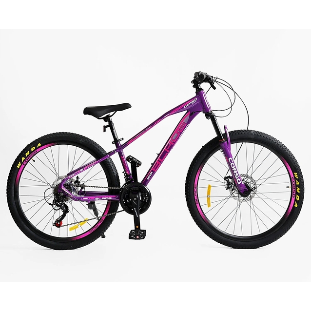 Велосипед 26 AL Corso «BLADE» BD-26228 алюміній 13", (к-т SHIMANO) фіолетово-чорний фото westvelo.com