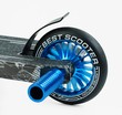 Самокат трюковий Best Scooter «SKULLS» BS-99808 чорно-синій, HIC-система, пеги, AL диск та дека, колеса PU Ø110mm, ширина керма - 60 см фото westvelo.com