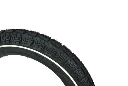 Покришка 12-2.125 Китай шипована,біла полоса (57-203)