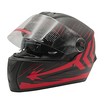 Мото шолом, закритий (S) GHB M61-Speedo інтеграл, чорно-червоний фото westvelo.com