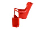 Крісло дитяче пластик, на зад. багажник, червоне + к-т фото westvelo.com