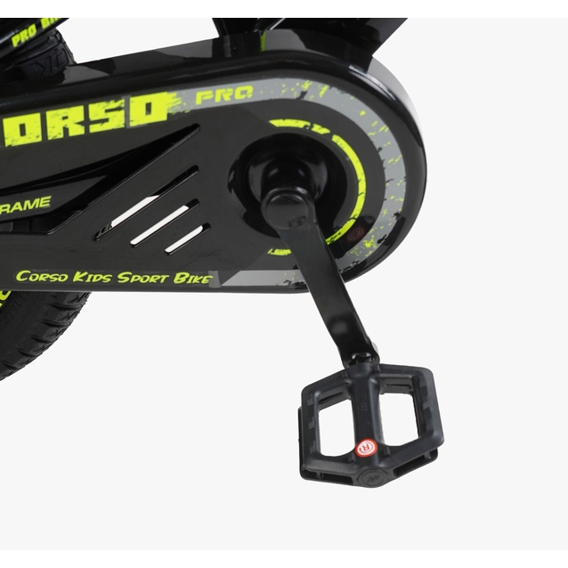 Дитячий велосипед 16 MG Corso «STREAM» SM-75410, магнієва рама, чорно-жовтий фото westvelo.com