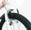 Дитячий велосипед 18 AL Corso «TAYGER» TG-60323 алюмінієва рама пудрово-білий, ручне гальмо, дод. колеса, дзвоник, бутилочка фото westvelo.com