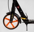 Самокат дитячий 2-х колісний, PU Best Scooter «FACTOR» BS-98033 чорно-помаранчевий,, Ø200mm, AL, 2 амортизатора, фляготримач фото westvelo.com