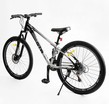 Велосипед 26 AL Corso «GTR-3000» GTR-50044 алюміній 13", (к-т SHIMANO) чорно-сірий фото westvelo.com