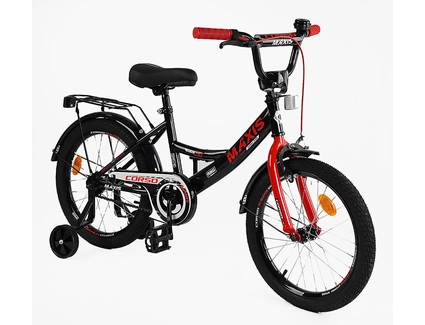 Дитячий велосипед 18 ST Corso «MAXIS» CL-18639 чорно-червоний