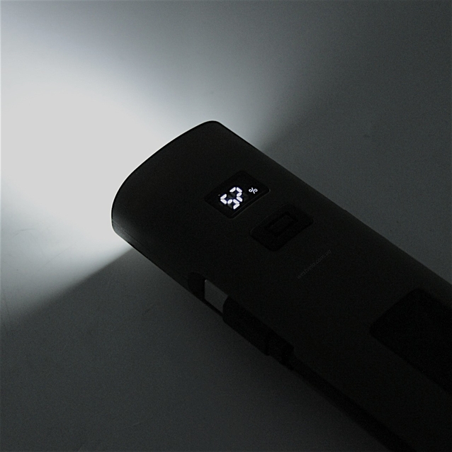 Фара Power bank (3000mAH), Z818-2x3W+COB, туристична, магніт, Type-C з (габаритним) аварійним червоним світлом (Темно-зелений хакі) фото westvelo.com