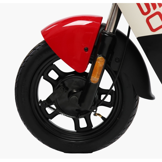 Електроскутер Corso «SWIFT» SW-902450, двигун 500W, акумулятор 60V/20Ah свинцево-кислотний, біло-червоний, колеса 14" + 1 ящик. акум фото westvelo.com