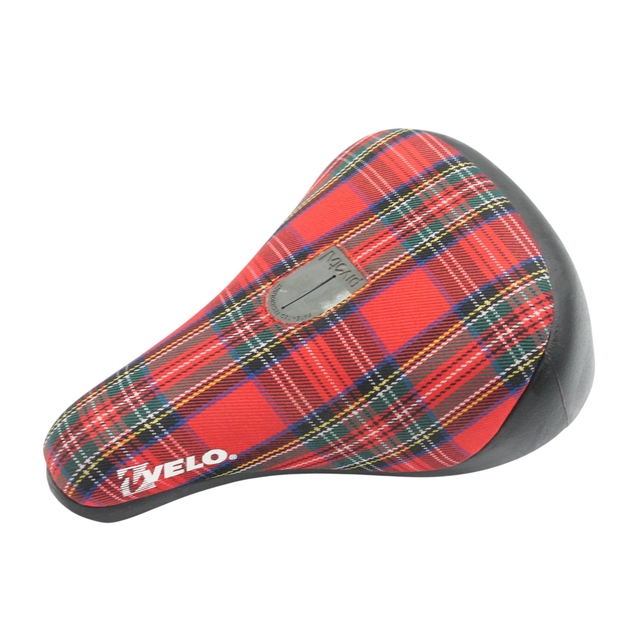 Сідло BMX PIVOTAL (VELO) VL-7035 (195х140мм) червоне в клітинку фото westvelo.com
