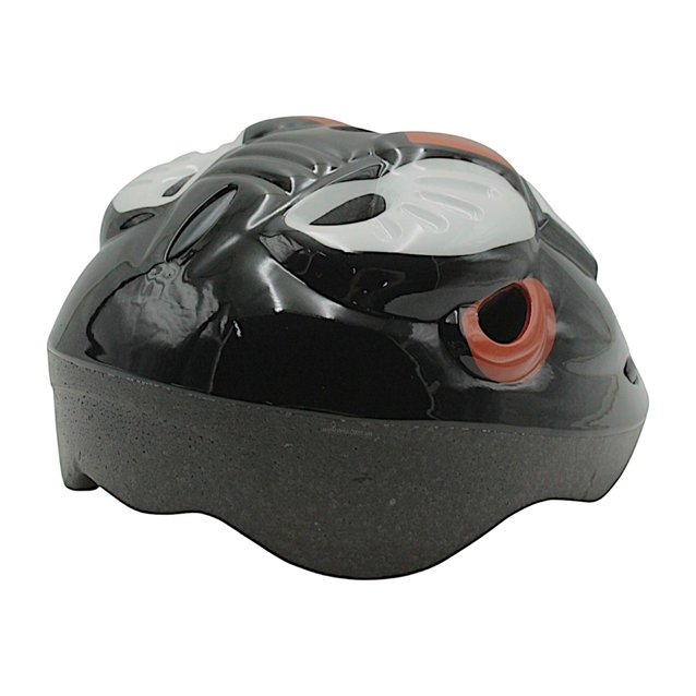 Вело шолом дитячий (341) (внутрішній розмір 17х15.5 см) чорно-білий фото westvelo.com