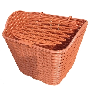 Кошик пластмасовий плетений з кришкою 28 "Verona" коричневий