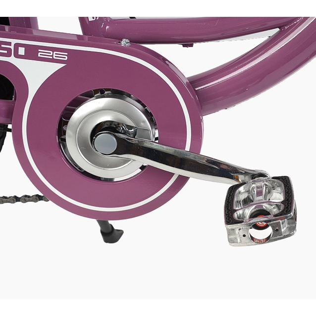 Міський велосипед 26 ST Corso «POLARIS» PS-91606 сталь 16,5", (к-т SHIMANO) рожевий (+к/к/б) фото westvelo.com
