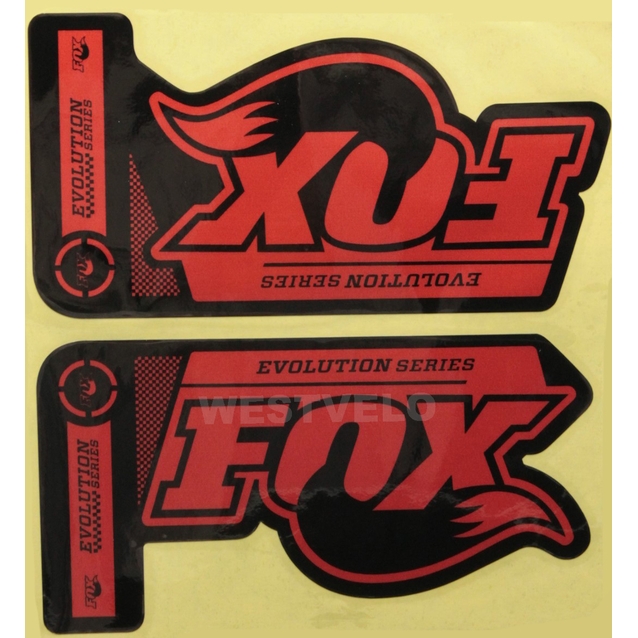Наклейки на вилку. FOX EVOLUTION "прінт 13" фото westvelo.com