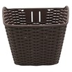 Кошик пластмасовий плетений темно-коричневий фото westvelo.com