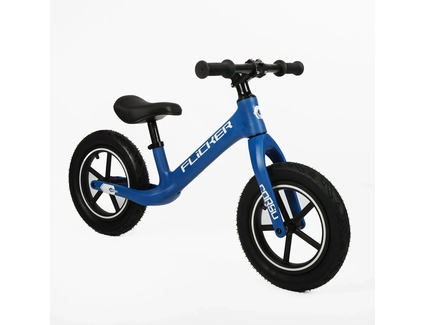 Велобіг 12 Corso надувні колеса, нейлонова рама «FLICKER» FL-3034-15 синій