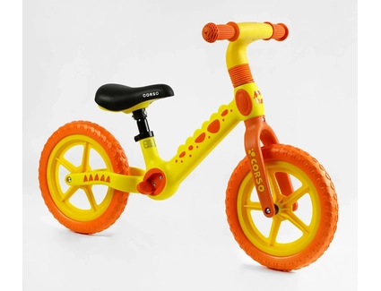 Велобіг 12 Corso, колеса - EVA (піна), нейлонова рама CS-12496 помаранчево-жовтий