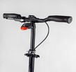 Самокат дитячий 2-х колісний, PU Best Scooter 49804 чорно-синій, колеса Ø230-200mm, AL, 1 амортизатор передній, ФАРА, затискач керма фото westvelo.com