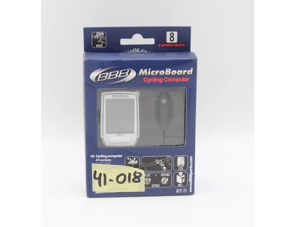 Велокомп'ютер BBB ВСР-21 "MicroBoard" чорно-білий (8 functions)