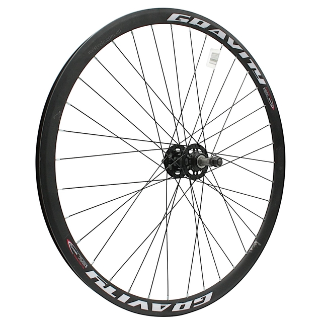 Колесо 27,5 зад, обід 2-ний чорний диск, втулка ST. SHUNFENG, диск 6 болтів, чорна спиця фото westvelo.com