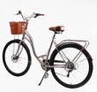 Міський велосипед 28 ST Corso «LIBERTY» LR-28833 сталь 20", (к-т SHIMANO) рожевий + кошик фото westvelo.com