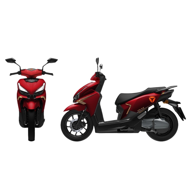 Електроскутер Yadea «VELAX» 05604, двигун 2000W, акумулятор 72V 30Ah літій-залізо-фосфатний, червоний, колеса 14" фото westvelo.com