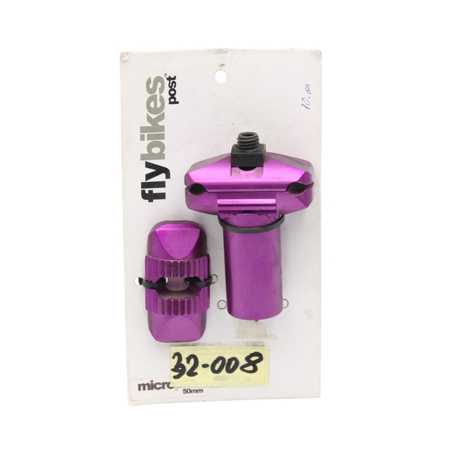 Труба сідла BMX Ø25.4 мм алюміній, L-50 мм, Flybikes Micropost (кр-ння Pivotal) (Тайвань) фіолетова фото westvelo.com