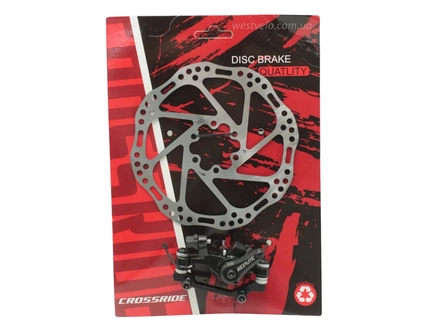 Дискові гальма: (задні) супорт REPUTE DSC310 (CROSSRIDE) F180/R160 + диск 160 + болти