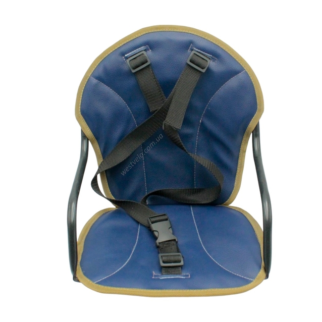 Крісло дитяче метал. на чоловічу раму, синє фото westvelo.com