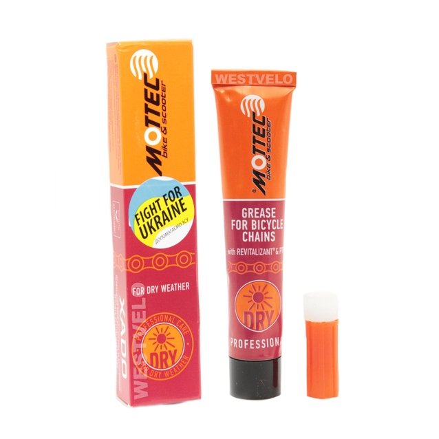Мастило XADO MOTTEC Dry для ланцюга (суха погода), 20 мл. фото westvelo.com