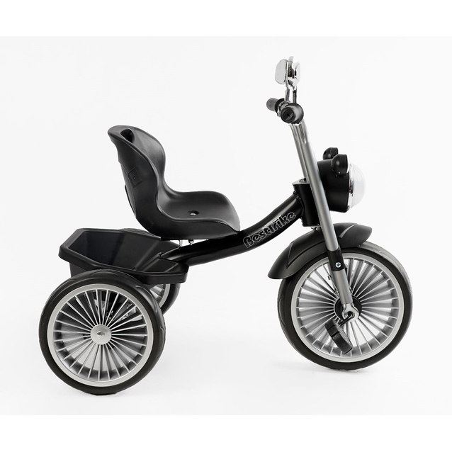 Дитячий велосипед 3-х колісний EVA (піна) Best Trike колеса 10-8, BS-67800 чорний, сталева рама, УКР. ОЗВУЧУВАННЯ, кошик фото westvelo.com