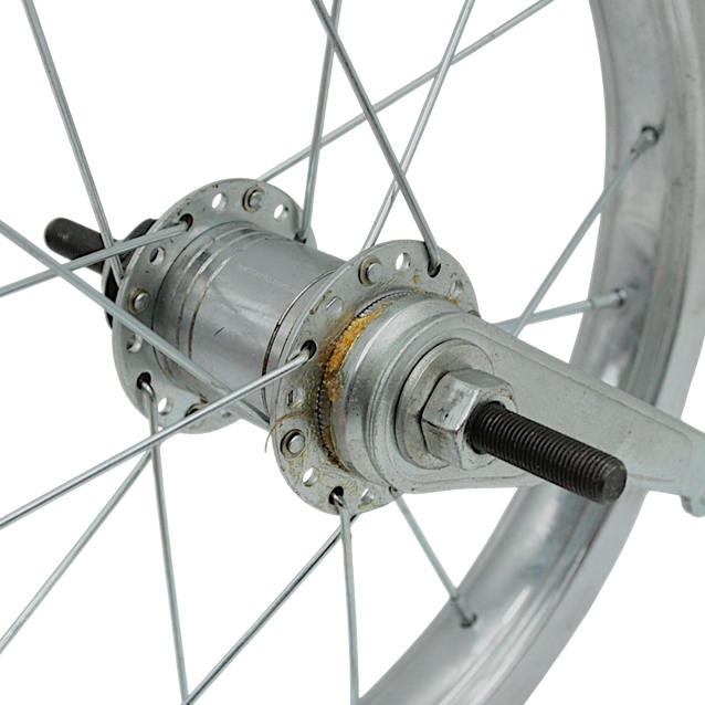 Колесо 14 зад обід нікель, вт. Falcon + к-т фото westvelo.com