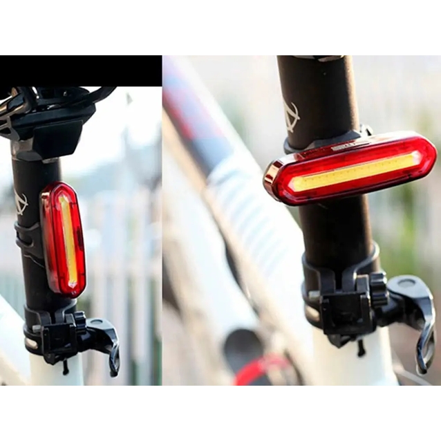 Мигалка зад AQY-096 червоно-синя, з акумулятором, на usb зарядку фото westvelo.com