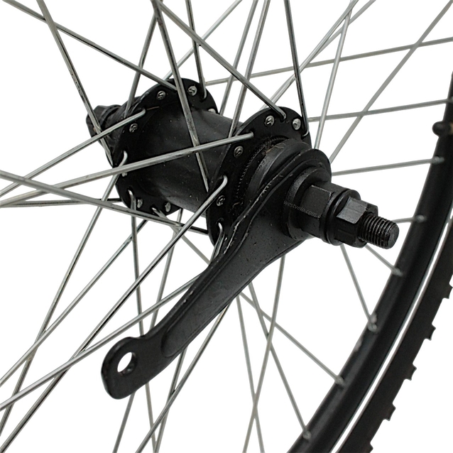 08Колеса 24 перед+зад, обід 2-ний чорний, втулка Falcon (чорна) + к-т.+ камери і шиповані покришки 24-2.125 фото westvelo.com