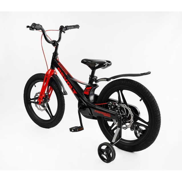 Дитячий велосипед 18 MG Corso «REVOLT» MG-18747, магнієва рама, чорно-червоний фото westvelo.com