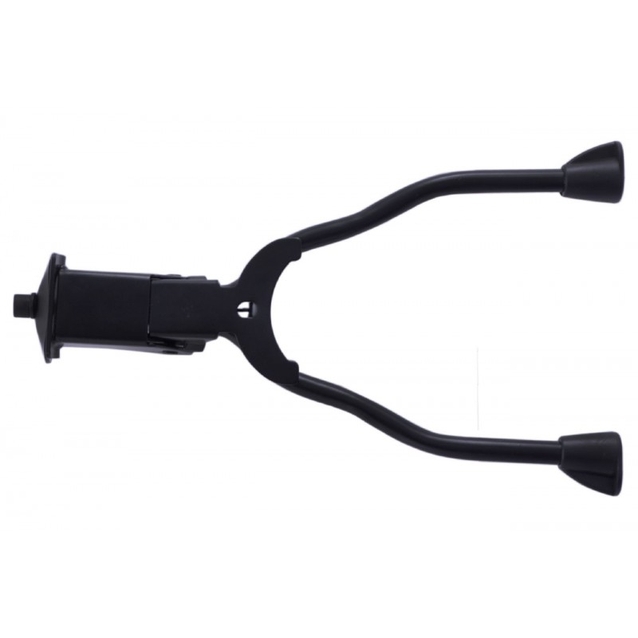 Підніжка 26 на центр подвійна "Роги" сталева чорна фото westvelo.com