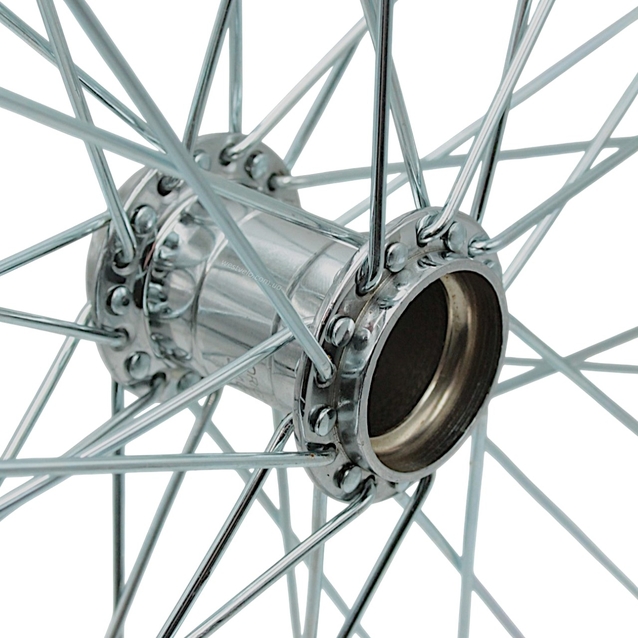 Колесо 24 (540) зад, обід нікель, спиця 3мм, стакан фото westvelo.com