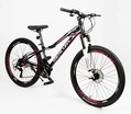 Велосипед 26 AL Corso «MERCURY» MR-26852 алюміній 13", (к-т SHIMANO) чорно-рожевий фото westvelo.com