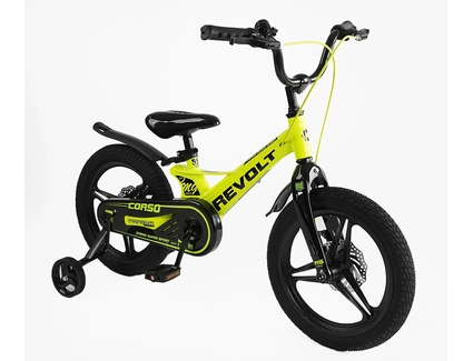 Дитячий велосипед 16 MG Corso «REVOLT» MG-16480, магнієва рама, жовтий