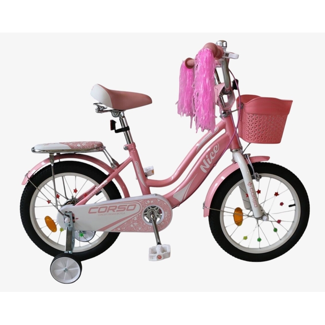 Дитячий велосипед 16 Corso «NICE» NC-16907 рожевий