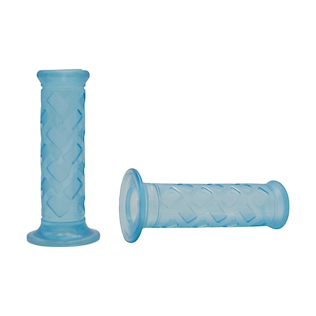 Мото гріпси KOSO універсальні ТАЙВАНЬ (+наклейка) блакитно-прозорі фото westvelo.com