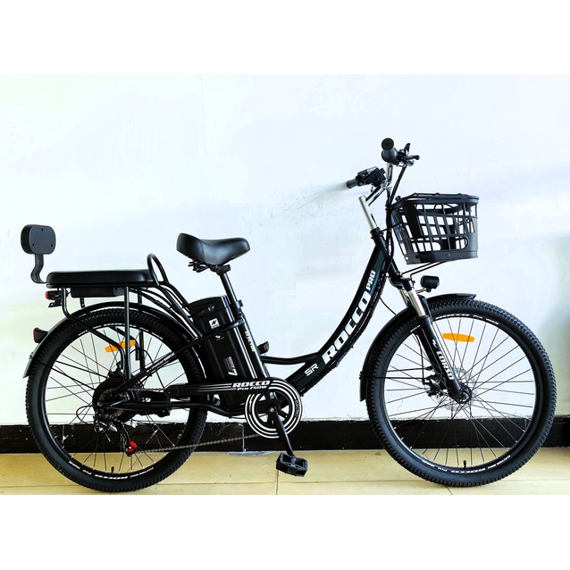 Електровелосипед 26 ST Corso «ROCCO» R-48051 сталь, двигун 750W, акумулятор 48V 20Ah літієвий, темно-зелений фото westvelo.com