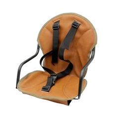 Крісло дитяче на чоловічу раму, металеве, світло-коричневе