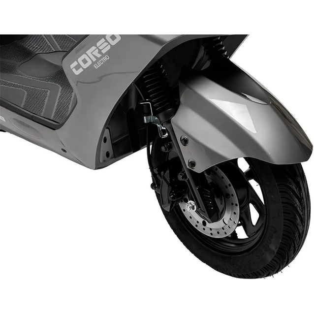 Електроскутер Corso «MATRIX» MT-603515 двигун 1200W, акумулятор 72V 25Ah графеновий, сірий, колеса 10" + 1 ящик. акум фото westvelo.com