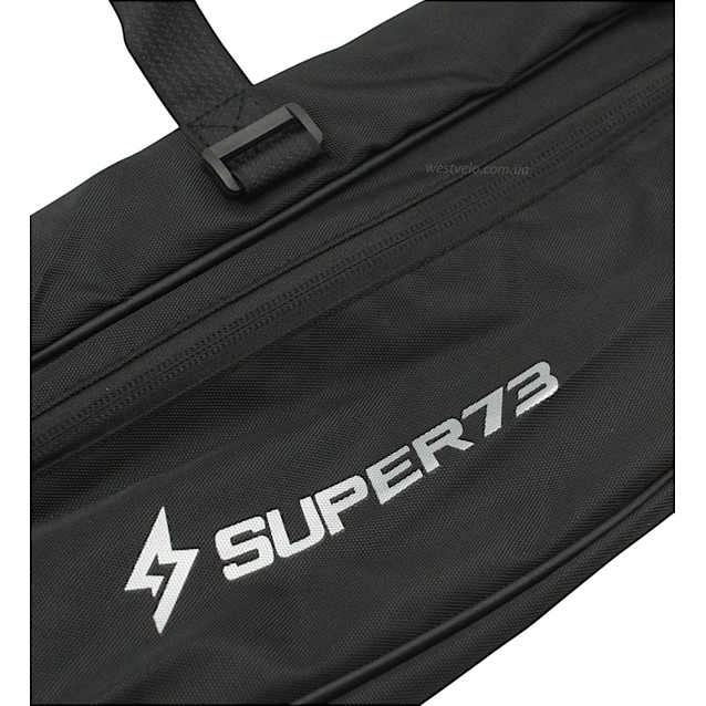 Сумка на раму Super73 водовідштовхувальна, XXL, чорна фото westvelo.com