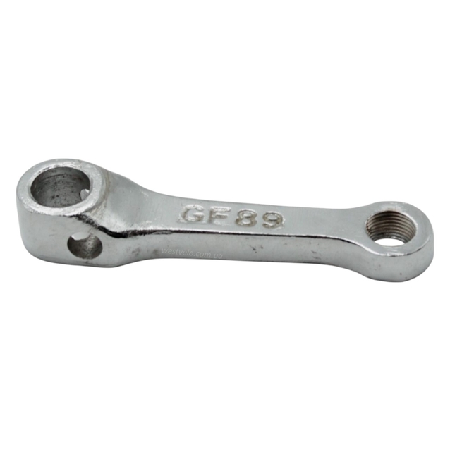 Шатун лівий "12" сталевий на клин нікель L-95мм. фото westvelo.com