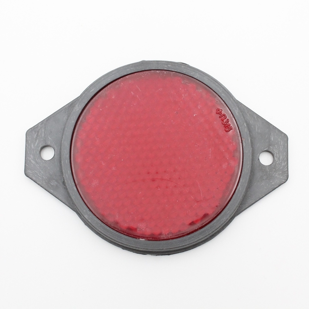 Катафот авто пластик круглий, під 2 болти, червоний фото westvelo.com